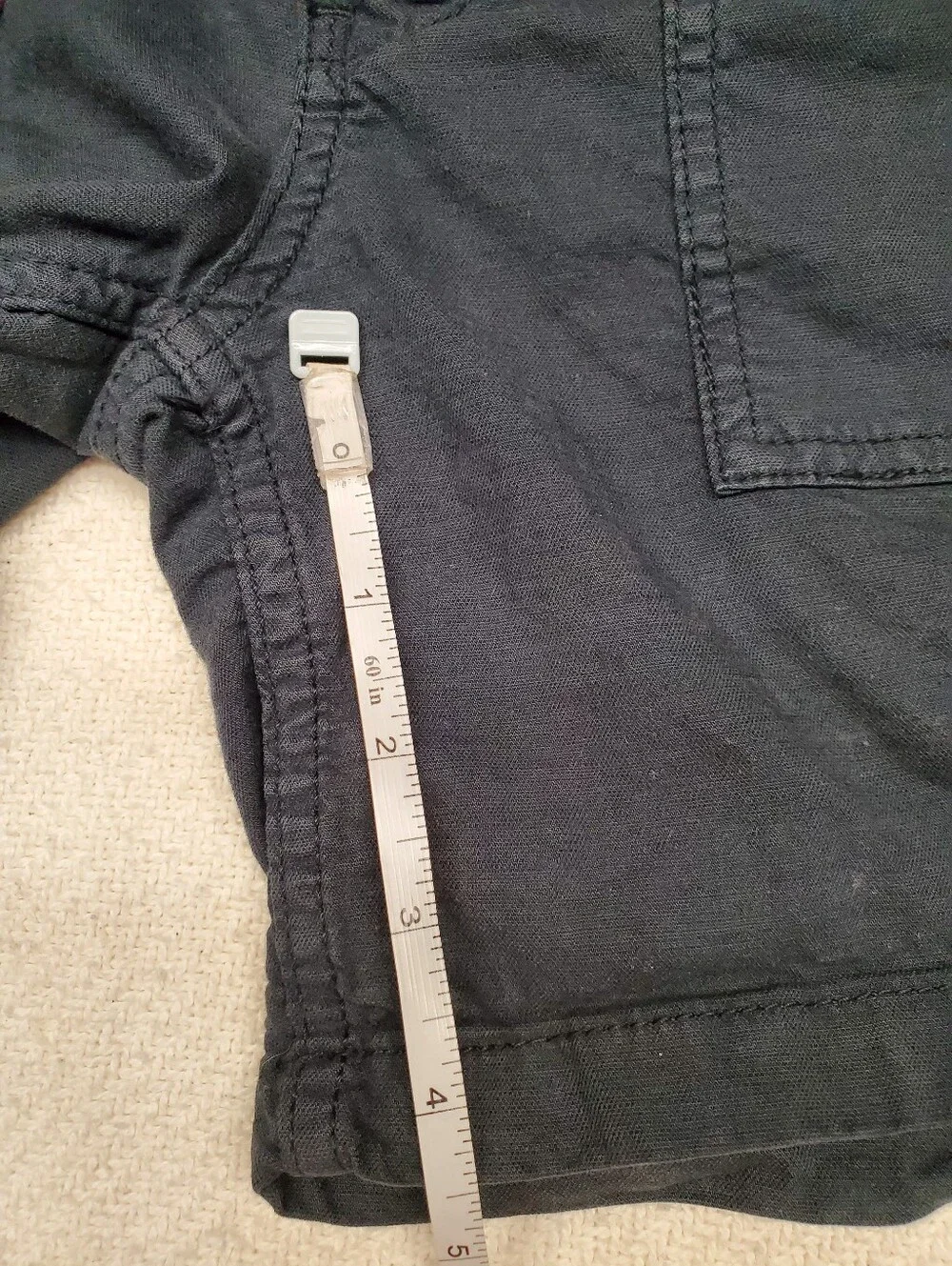 Anthropologie The Wanderer Cargo Shorts Sz 30 Navy Utility Boho Pockets